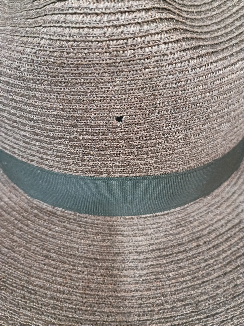 Vintage "Stratton Self Form U.S.A" Dark Brown Straw Hat Size 6 3/4 - Picture 8 of 9